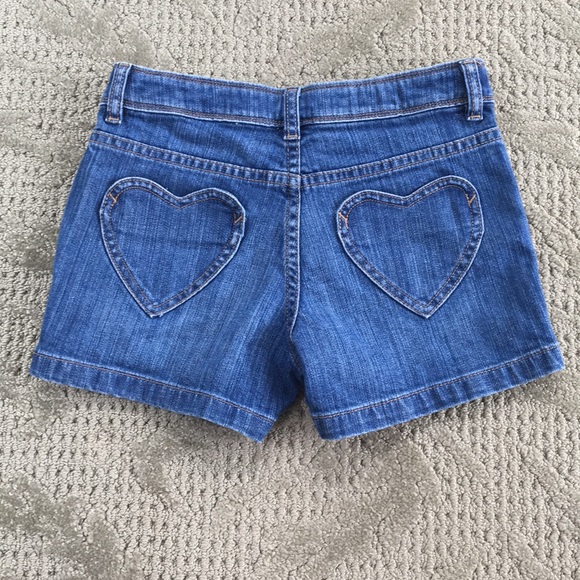Mini Boden Other - Mini Boden jean shorts with heart pockets